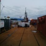Nearshore barge drilling and CPT