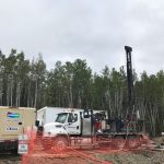 Truck mount drill, cathodic protention pipeline