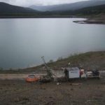 Mine Dam geotehnical drilling