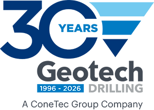 Geotech 30 years logo
